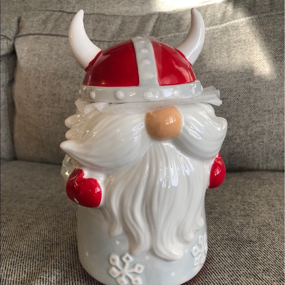 Christmas Viking Cookie Jar